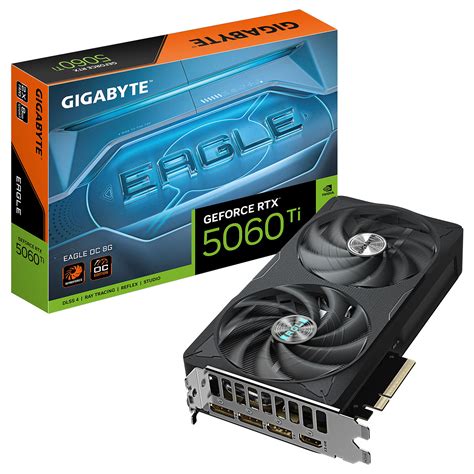 GIGABYTE nVidia GeForce RTX 5060Ti EAGLE OC 8GB - 8GB GDDR7; 128-Bit Memory Bus; 1x HDMI; 3x DisplayPort . 